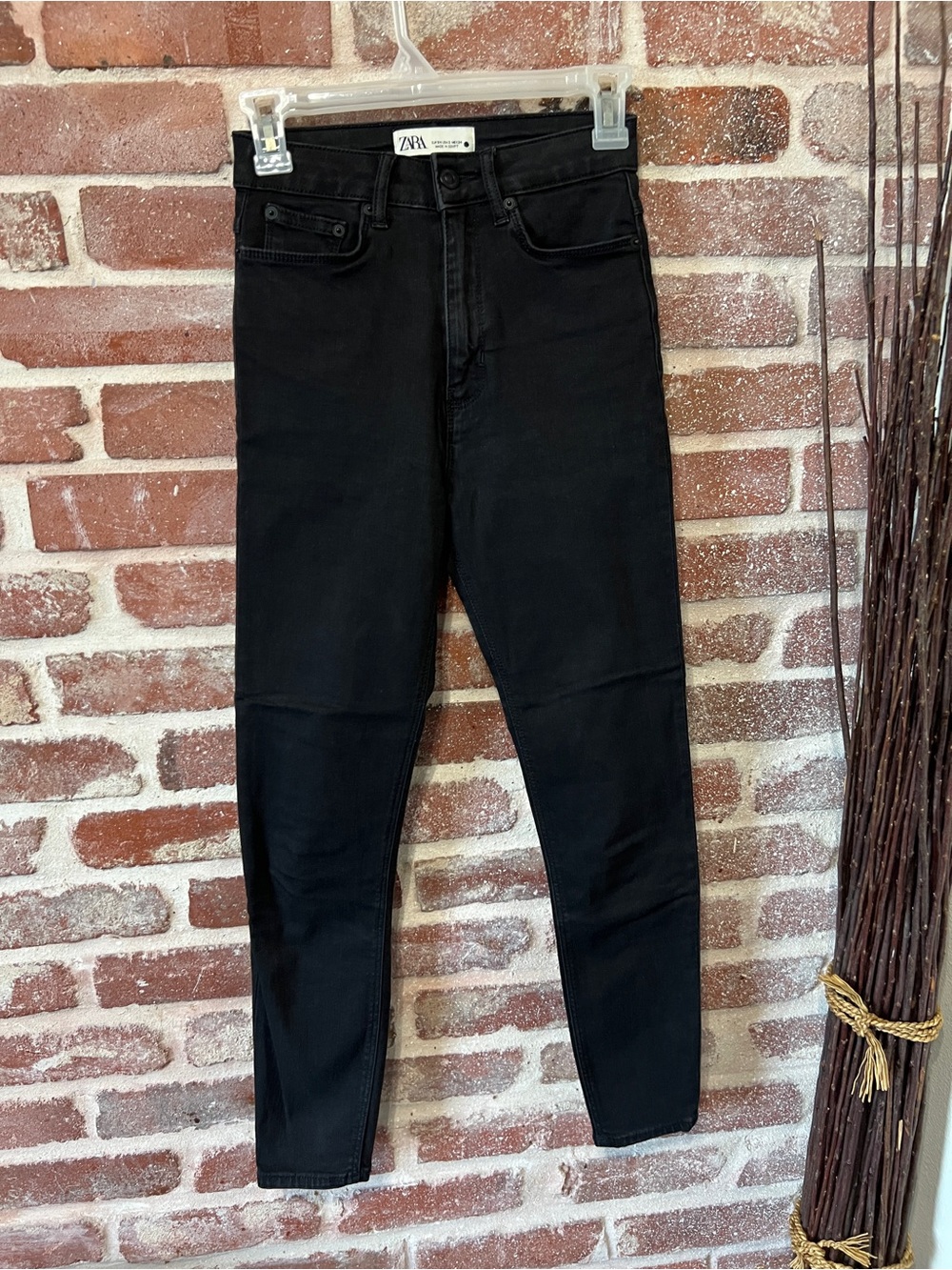 ZARA Black Skinny Ankle Jeans